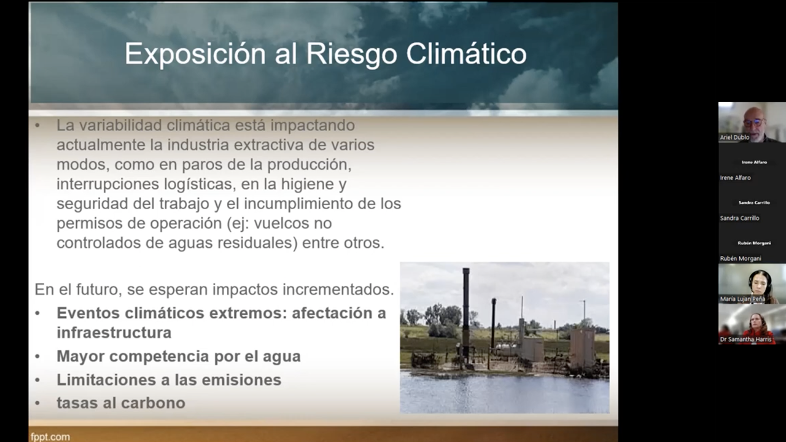 Taller “Riesgos del clima y de transición”