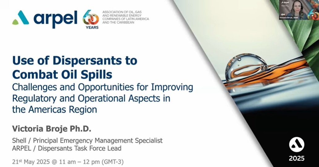 Webinar Uso de dispersantes para combatir derrames de hidrocarburos