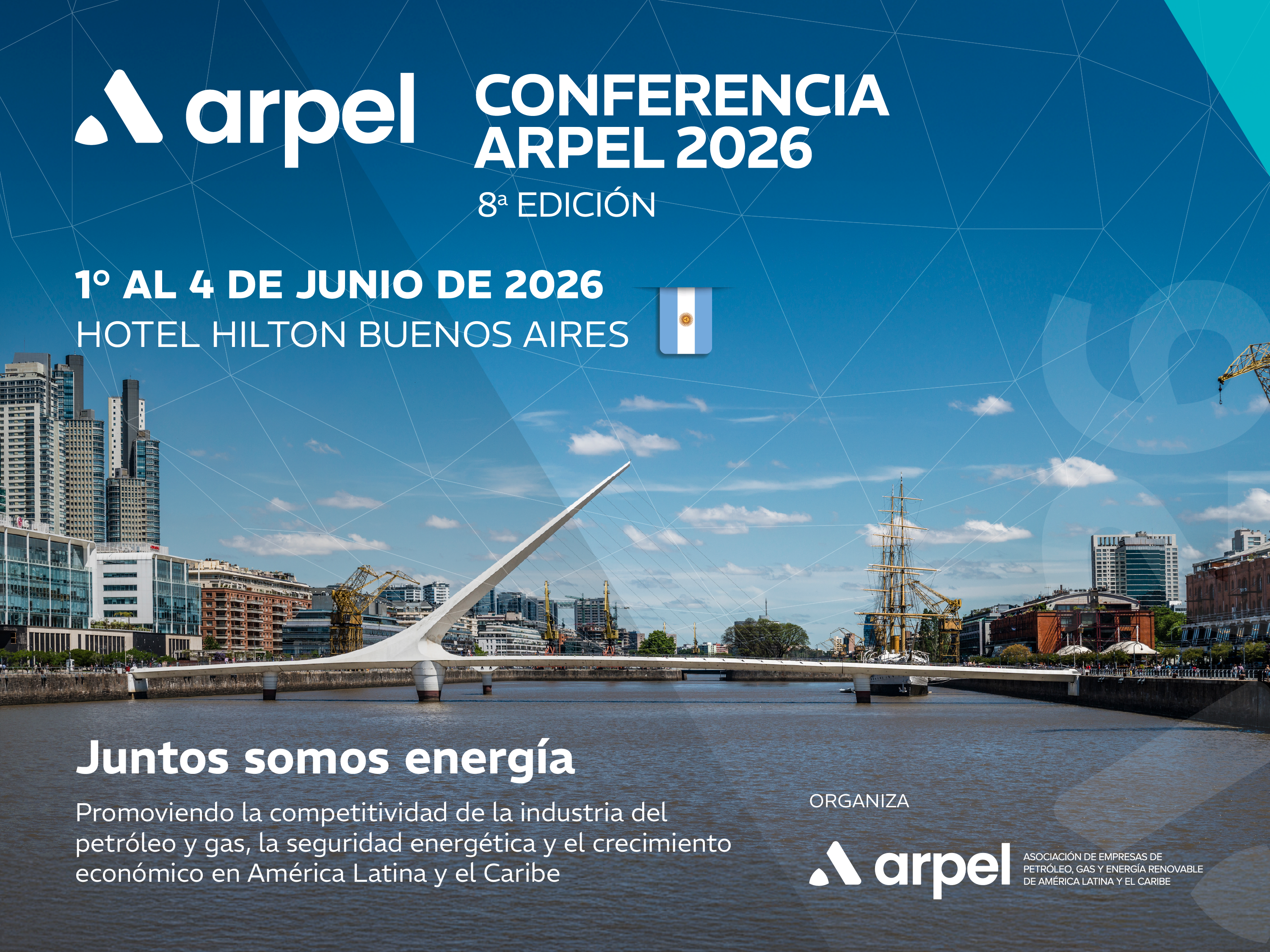 La 8ª Conferencia Arpel 2026 se realizará en Buenos Aires