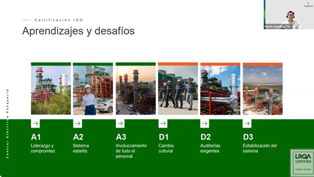 Tecpetrol presentó caso de implementación de sistema de gestión: Central Eléctrica Pesquería en México